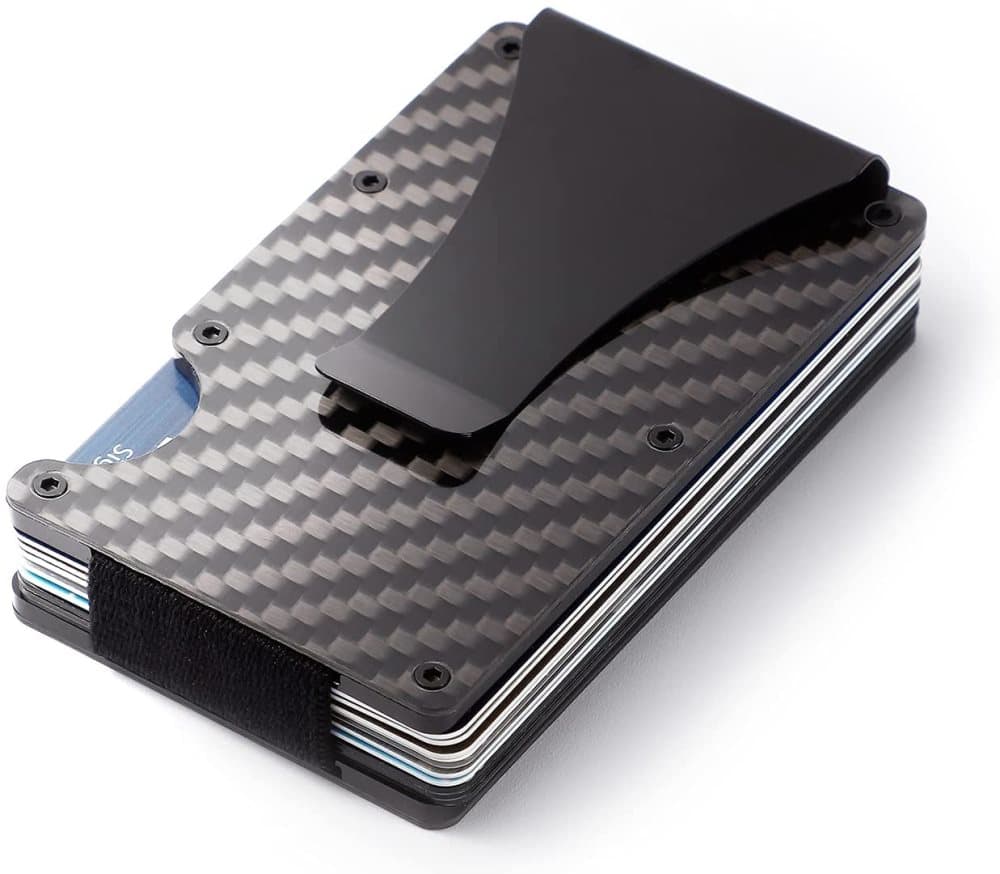 Best selling product!!! Carbon fiber RFID Card holder Black - Christmas gift One size - Image 1