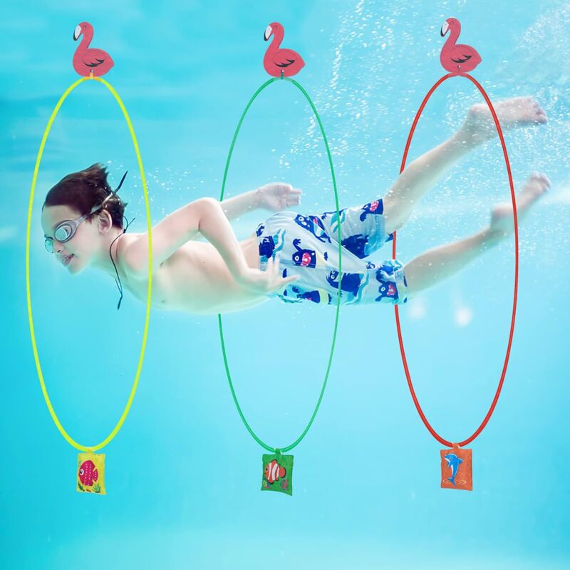 Diving Rings for Pool, Diving Ring, Diving Rings for Swimming, Diving Toys, Pool Swimming Toys, Water Swimming, Pool Toys for Swimming Training, Summer - Image 1
