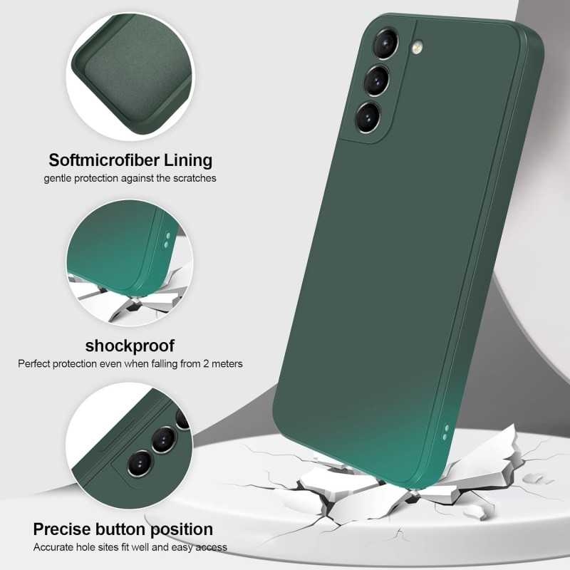 Samsung S23 Rubberized Matte Green Case Camera Protection Liquid - Green - Image 2