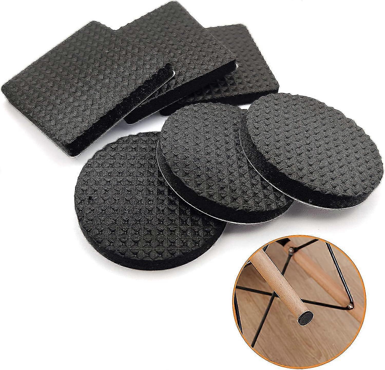 60 pieces non-slip rubber pads, self-adhesive rubber furniture protectors, protective pads for wooden floors, tables, chairs, bed legs - Image 1