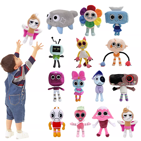 Pebble Plush Toy Dandys World, Soft Stuffed Animal Gift for Children, A1 Size - Image 2