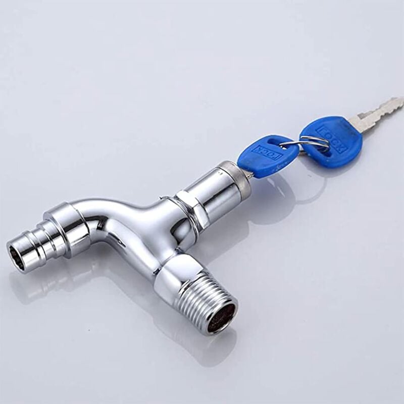 Anti-theft tap for outdoor use, anti-theft brass tap, lockable outdoor tap, for washing machine in the garden - Image 4