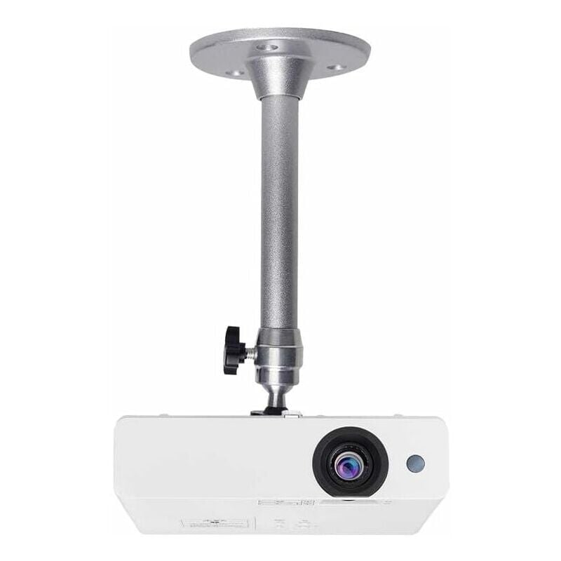 Projector Ceiling Mount, 3kg Load Capacity, 360° Rotation, 90° Tilt Angle, Ceiling and Wall Mount for Mini Projector - Made of Aluminum - Image 1
