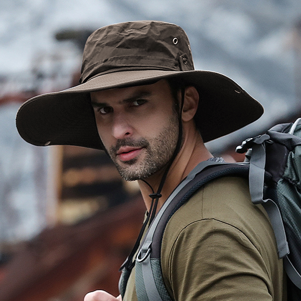 Sun Hats with UV Protection, Wide Brim Cap for Hiking and Safari - Image 4