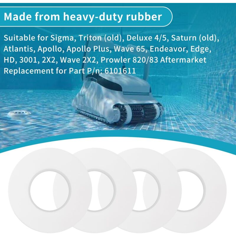 pcs Climbing Wheel Rings 6101611-R4 for Maytronics Dolphin Pool Cleaner - Compatible with M200, M400, M500, Nautilus/CC Plus, DX3/DX4/DX6 - Image 4