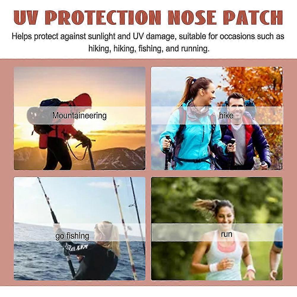 24 pcs Sunscreen Nose Patch UV Protection Nose Cover Sports Outdoor Skin-friendly Sun Nose Sticker - Image 2