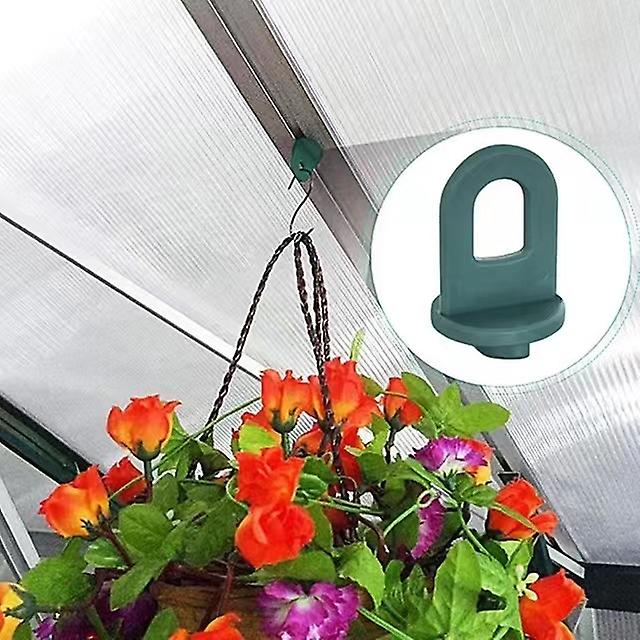 Greenhouse Clamps Set of 100 with extra strong grip and eyelets - The best trellis and plant holder for your greenhouse(Dark green) - Image 3