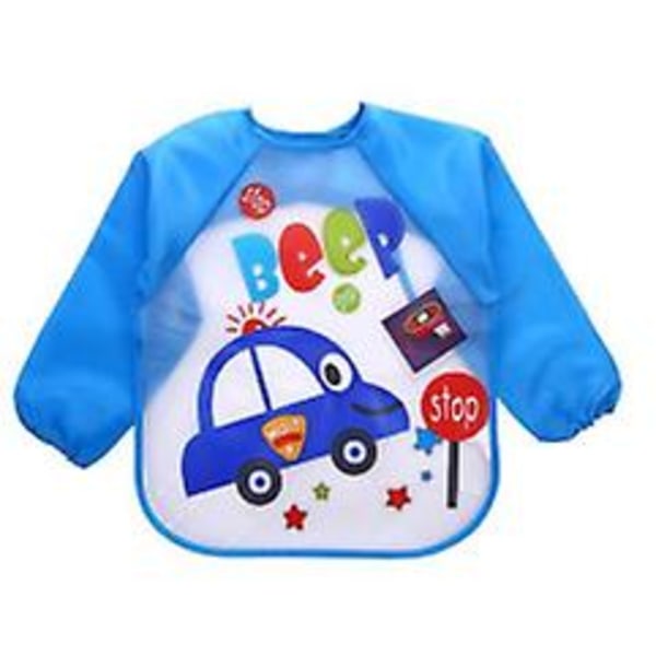 pcs bibs with sleeves, waterproof long sleeve bibs, unisex, for toddlers - Image 1