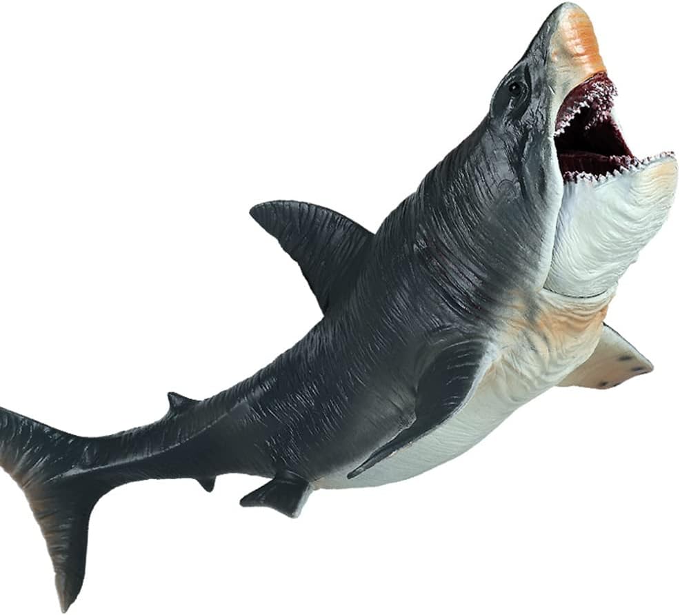 Large Megalodon Shark Toy, Plastic Sea Animal Figure, Realistic Sea Monster Toy Figure - Image 1