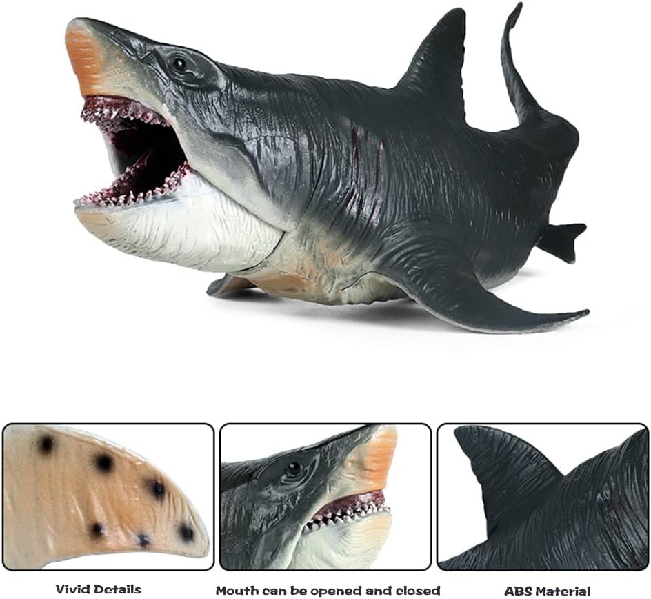 Large Megalodon Shark Toy, Plastic Sea Animal Figure, Realistic Sea Monster Toy Figure - Image 3