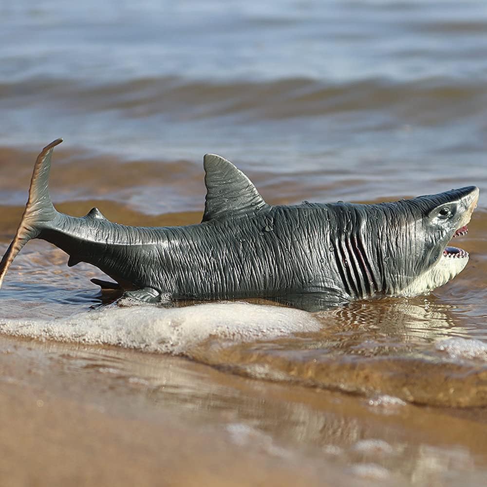 Large Megalodon Shark Toy, Plastic Sea Animal Figure, Realistic Sea Monster Toy Figure - Image 4