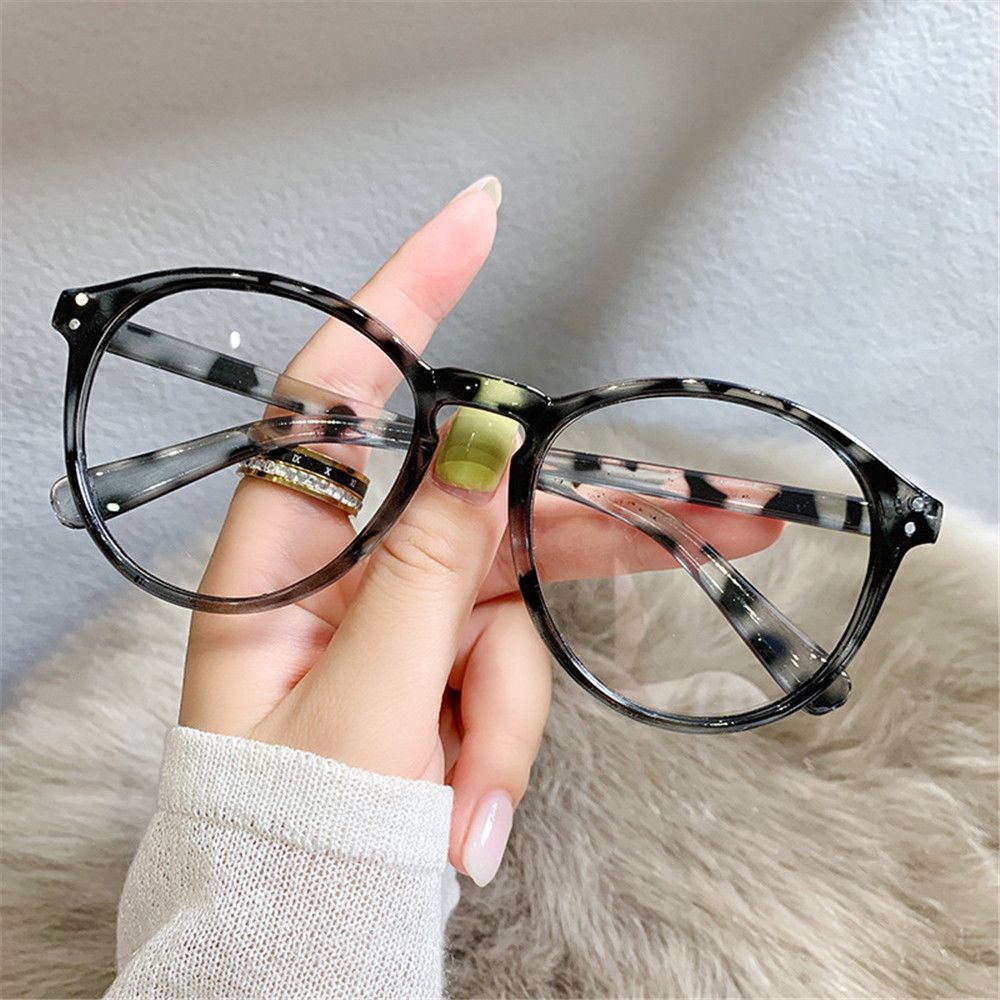 Brown Black Leopard Print Anti Blue Light Glasses Women Men Computer Glasses leopard print - Image 1