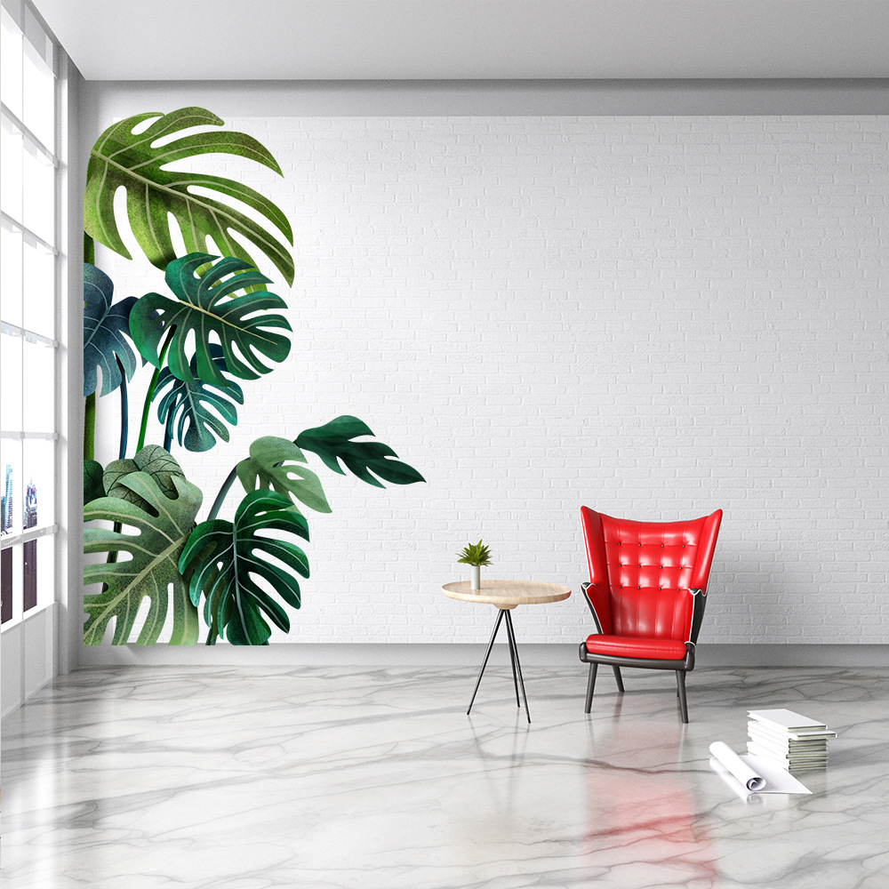 Green Plant Wall Sticker Tropical Wall Sticker, Plant Stickers, DIY - Image 5