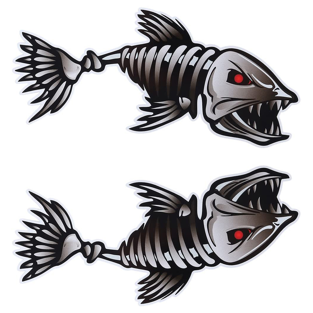 2pcs/set Fishing Boat Decals Sticker Car Decal Boat Decals for Kayak Fishing Car Reflective Decals Accessories 25*13cm - Image 3
