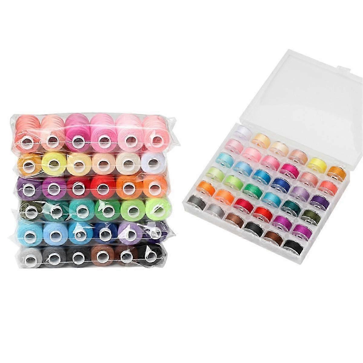 72 pcs Sewing Thread Set, 36 Colors Sewing Machine Threads, Pre-Wound Spools Sewing Thread Set, 365 Meters Per Spool - Image 5