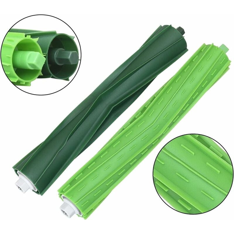 Package Multi-Surface Rubber Brushes Vacuum Cleaner Accessories for iRobot Roomba E5 E6 i7 i7 plus i8 i8+ i6 i6+ i4 i4 and Other Vacuum Cleaner Series - Image 2