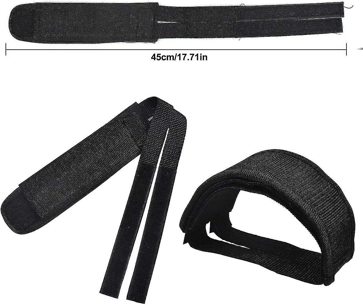 Pair Universal Bicycle Pedal Straps, Adjustable Non-Slip Double Adhesive Pedal Toe Clips Nylon Pedal Straps, Bicycle Pedal Accessories - Image 2