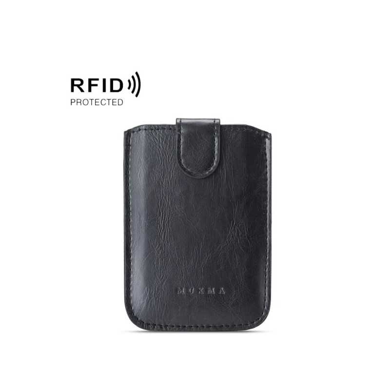 Self-adhesive RFID Card Holder for Mobile Phone - MUXMA Black - Image 2