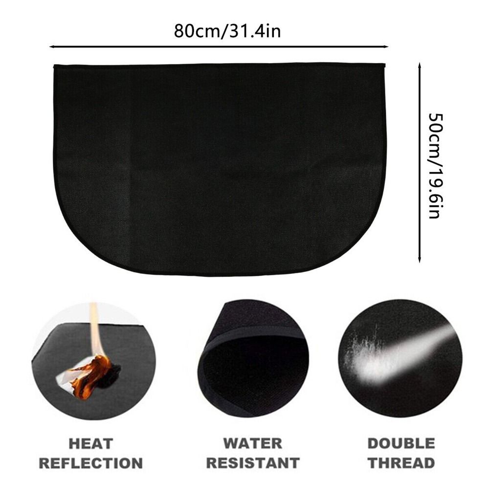 Fireproof Mat for Fireplace, Hearth & Grill Floor Protector 50X80CM - Image 1