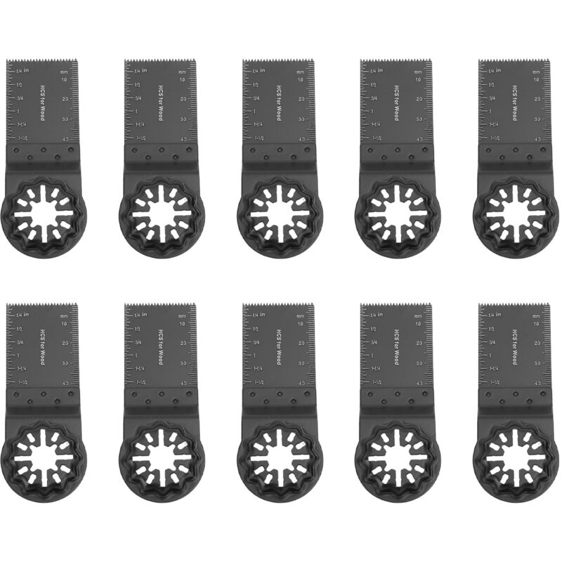 10pcs Oscillating Saw Blades, Oscillating Multitool Accessory Set, Universal Saw Blade for Dremel, Bosch, Makita, Fein - Image 1