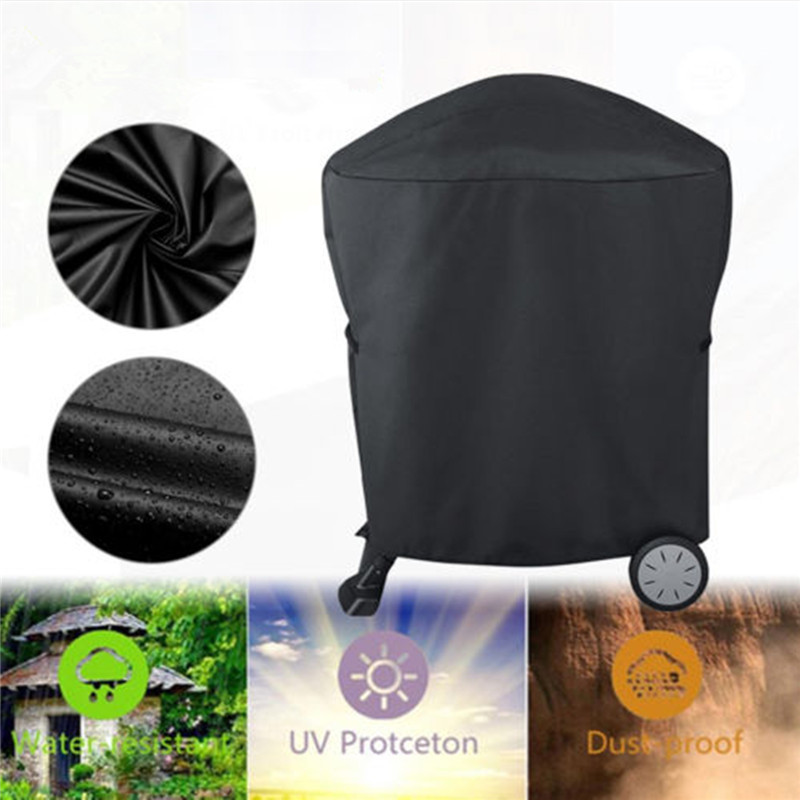 Weber Q1000Q2000 Series Grill Cover Dustproof, Waterproof and UV-resistant [YATOUT] black 54*76*69cm - Image 1