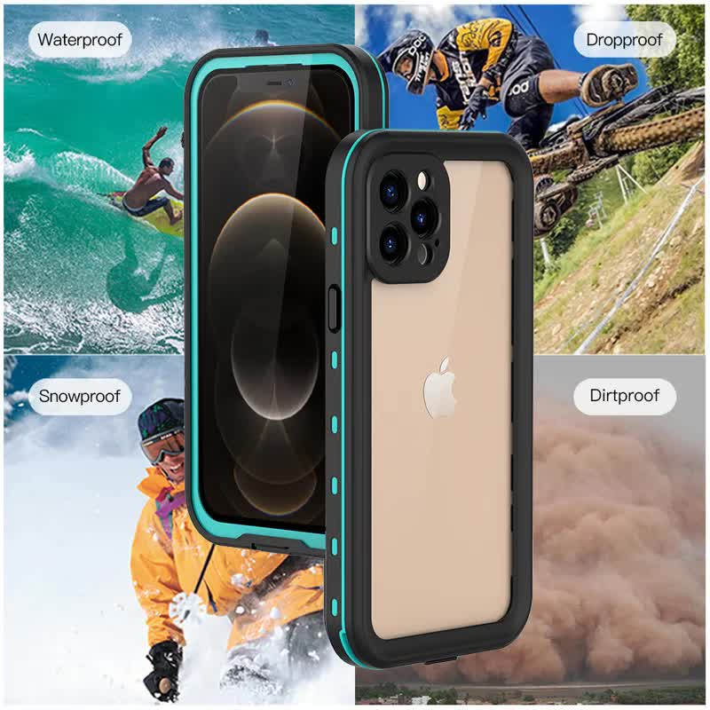 IP68 Waterproof Case for iPhone 15 14 13 12 11 Pro Max XS Max XR 7 8 RedPepper Transparent Protection Diving Underwater Swimming Outdoor Sports Black Black i-Phone 15 - Image 2