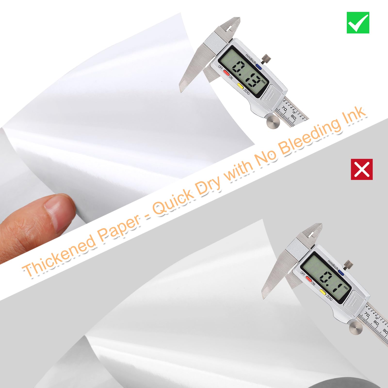 Printable Sticker Paper for Inkjet Printers, 50 Sheets A4 Matte Sticker Paper for Printers, Full Sheet Labels, Sticker Paper - Image 4