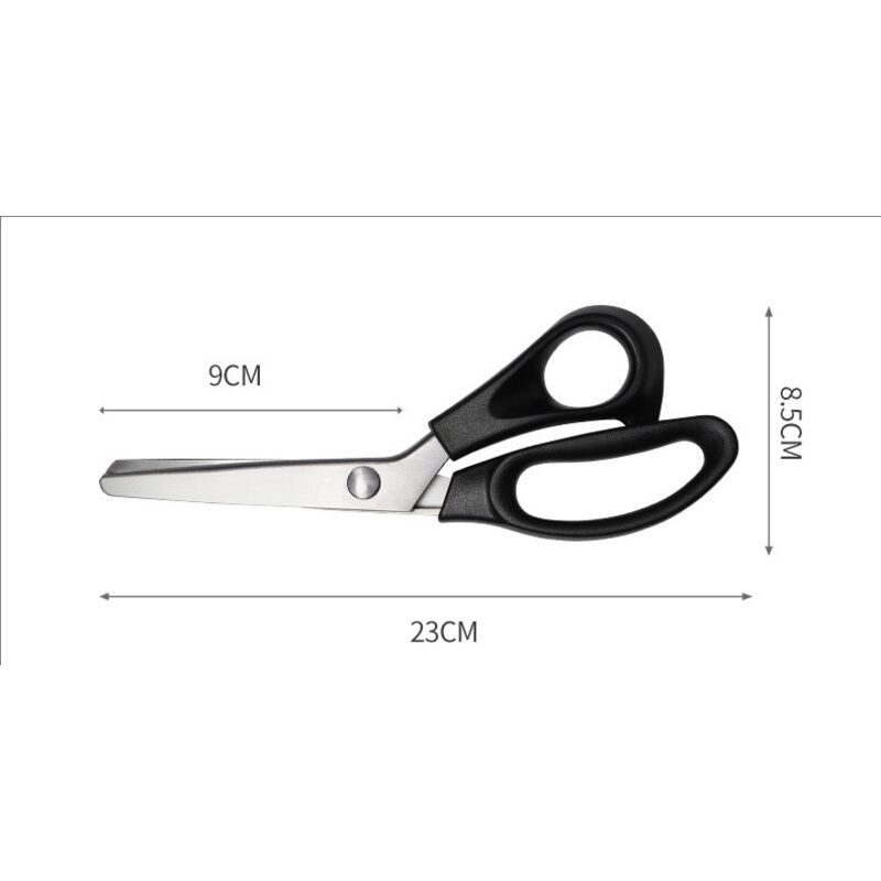 Professional Stainless Steel Zigzag Fabric Scissors with Comfort Grip for Sewing Fabrics by the Meter Compatible with Cisea for Children and Adults - Image 2