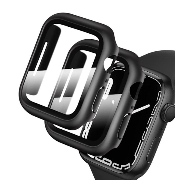 2-pack Black Screen Protector compatible with 45mm Watch - Compatible with Apple Watch Series 7/8/9 45mm - Image 1