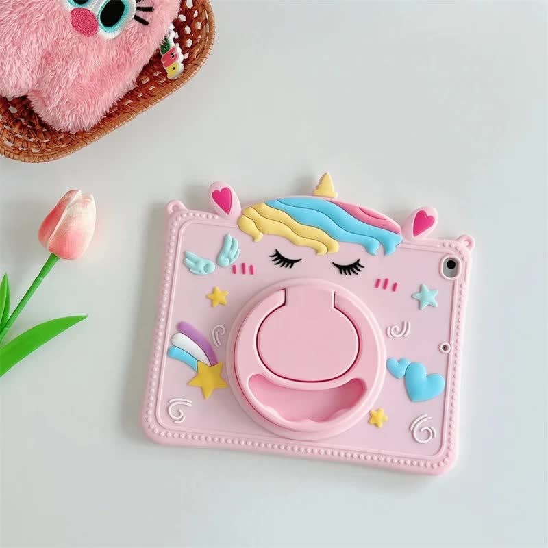Kids Stand Case for Samsung Galaxy Tab S6 A7 Lite A8 A9 Plus 8.7 11 inch Cartoon Unicorn Silicone Tablet Protective Case JMDJS-S_tfrf JMDJS-SP Tab A9 Plus 11 inch - Image 2