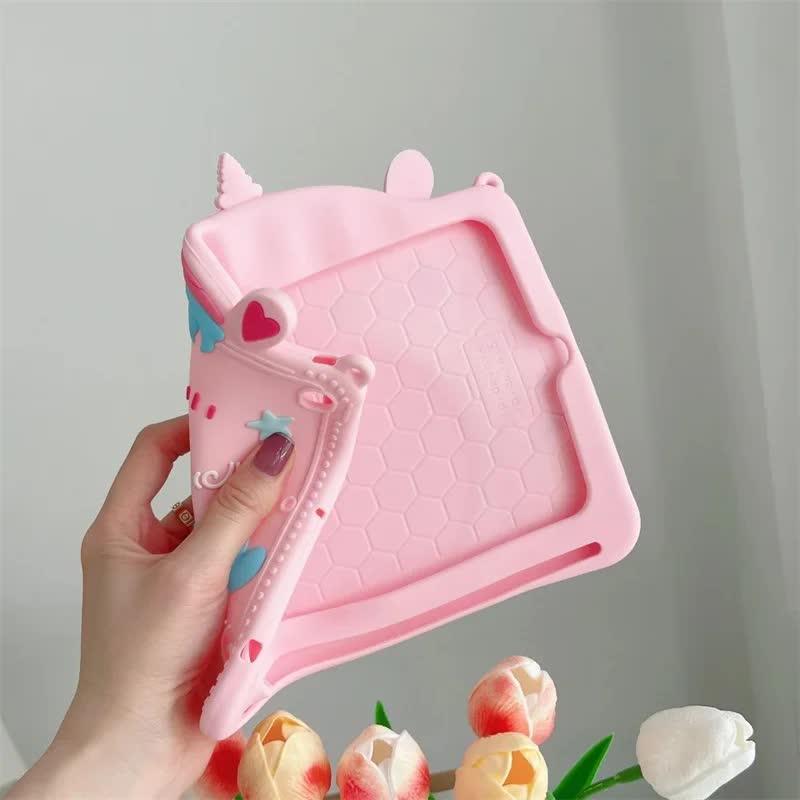 Kids Stand Case for Samsung Galaxy Tab S6 A7 Lite A8 A9 Plus 8.7 11 inch Cartoon Unicorn Silicone Tablet Protective Case JMDJS-S_tfrf JMDJS-SP Tab A9 Plus 11 inch - Image 4