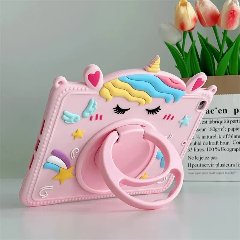Kids Stand Case for Samsung Galaxy Tab S6 A7 Lite A8 A9 Plus 8.7 11 inch Cartoon Unicorn Silicone Tablet Protective Case JMDJS-S_tfrf JMDJS-SP Tab A9 Plus 11 inch - Image 5