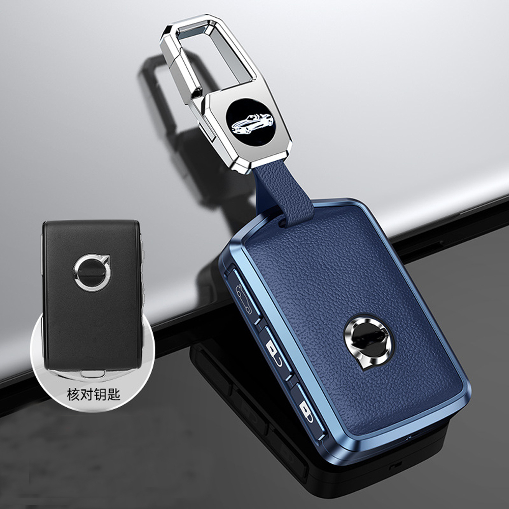 Volvo Smart Car Keychain - Blue - Fits XC60 S90 S60 XC40 XC90 V60 V90 Blue 0.1 - Image 1
