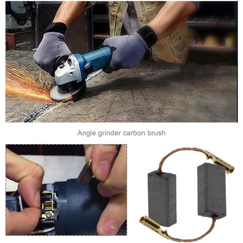 20pcs Carbon Brushes for Angle Grinder Compatible with Bosch Replacement Repair Power Tool Spare Part 15x8x5mm - Image 1