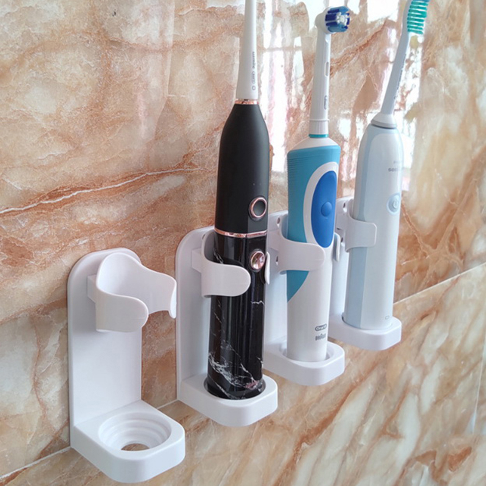 4-pack Wall Mounted Electric Toothbrush Holder Electric Toothbrush Stand - Image 1