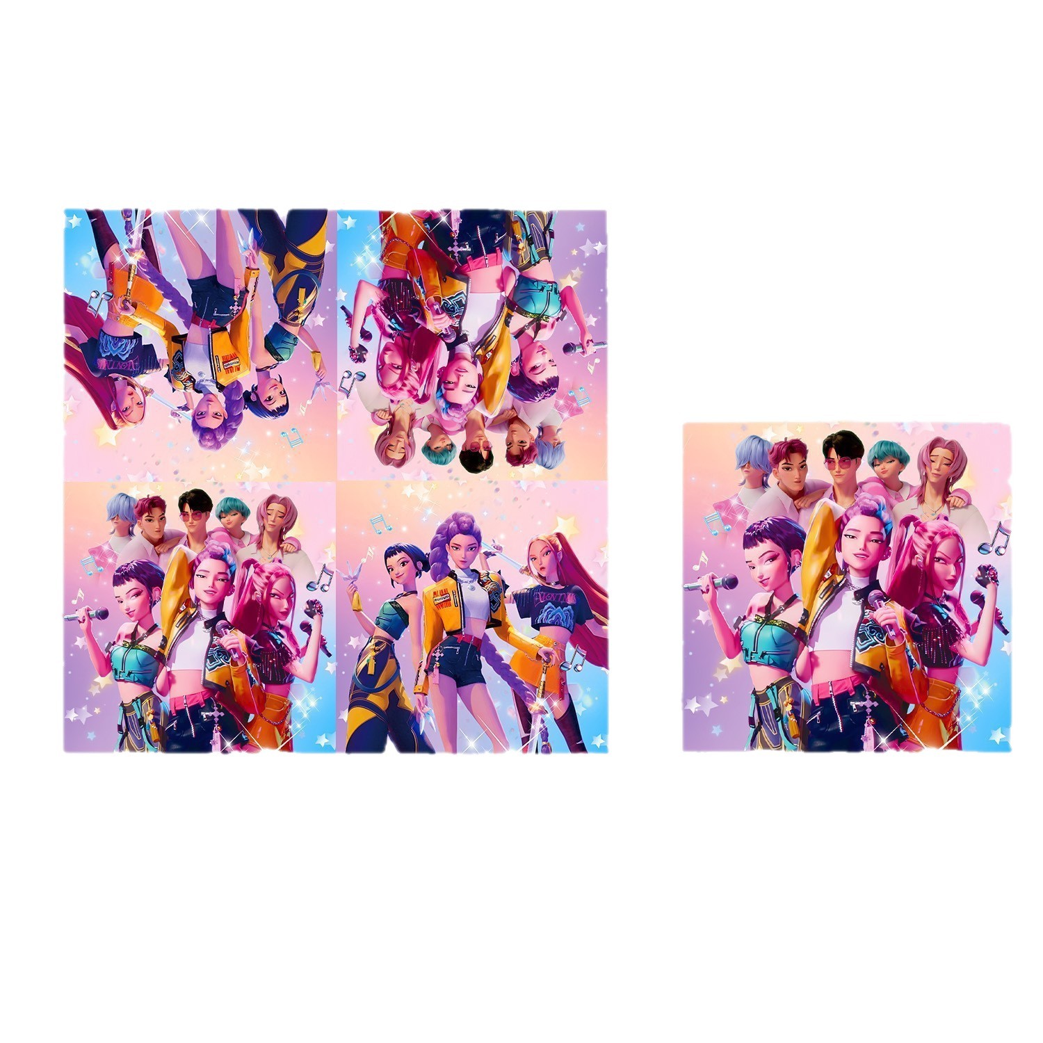K-pop Demon Hunters Birthday Party Decorations Set - Banner, Cake Topper, Balloons for Kids Theme Celebration{EE} Style 4 - Image 5