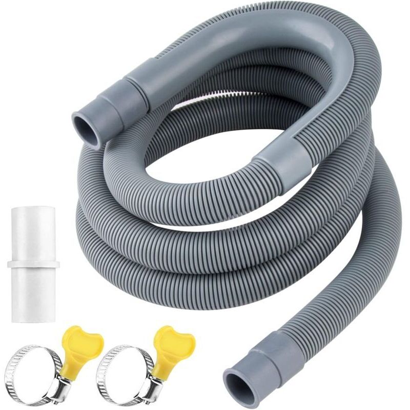Drain Hose Drain Hose Extension Drain Hose Connection Washing Machine Drain Hose Dryer Drain Hose (2 m)..DEBUNS - Image 1