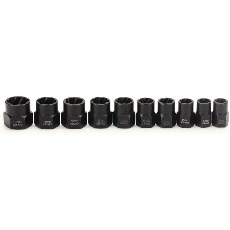 11-piece 9.5mm Bolt Impact Tool Set with Toolbox - Image 2