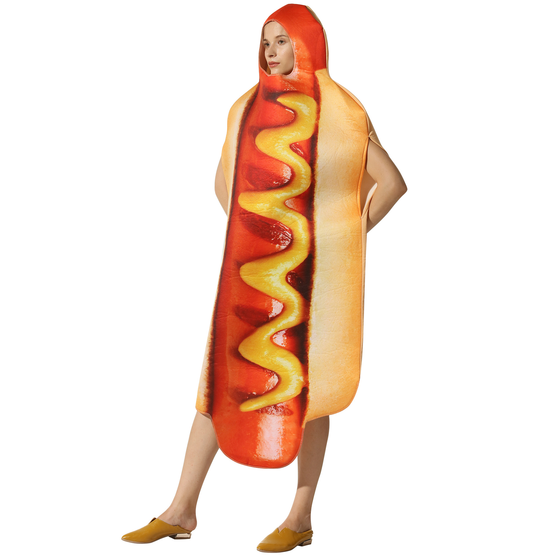 Halloween party costume hot dog cosplay costume stage performance_tfrf - Image 2