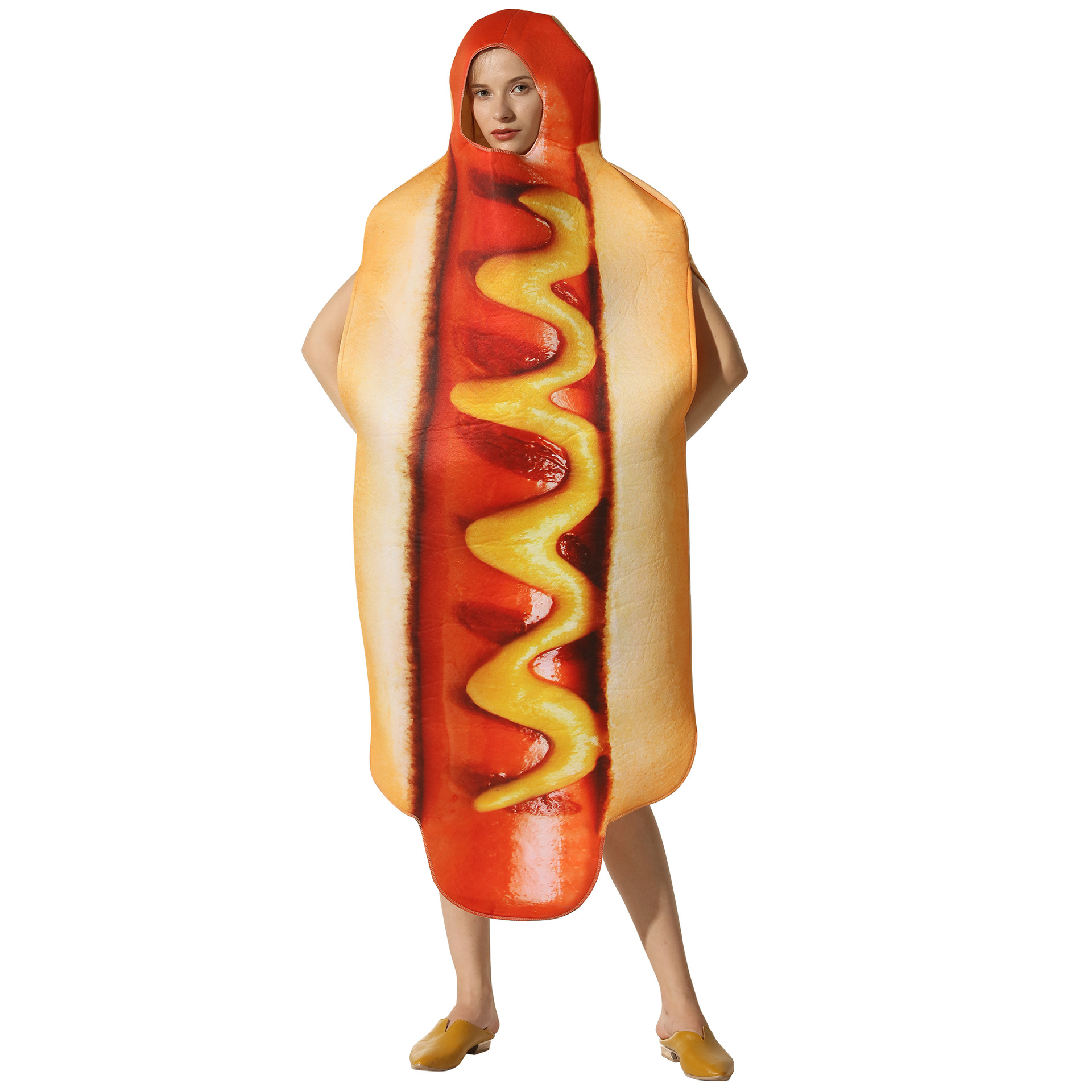 Halloween party costume hot dog cosplay costume stage performance_tfrf - Image 3