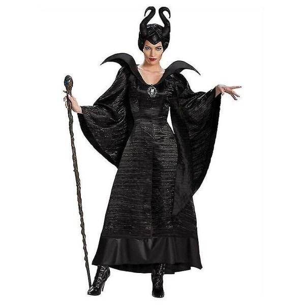 Halloween Sleeping Beauty Witch Maleficent Dress For Adult Evil Witch Carnival Cosplay Costume Outfit Q XL LL - Image 1