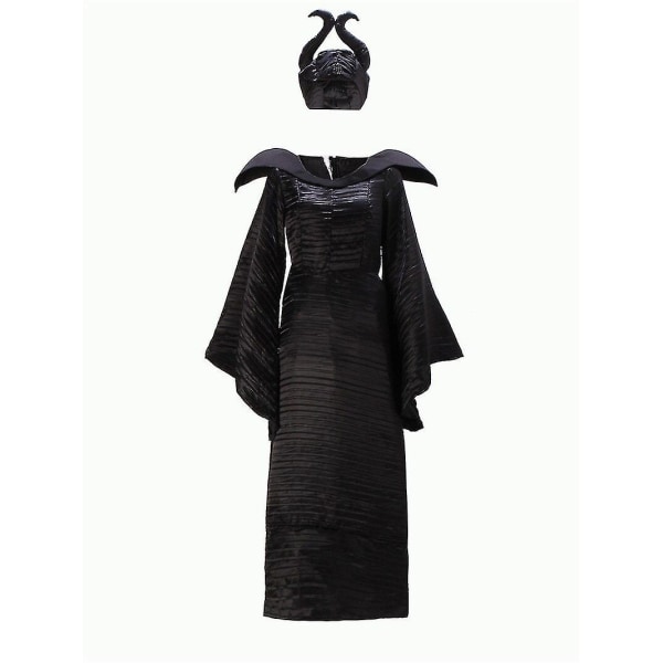 Halloween Sleeping Beauty Witch Maleficent Dress For Adult Evil Witch Carnival Cosplay Costume Outfit Q XL LL - Image 2