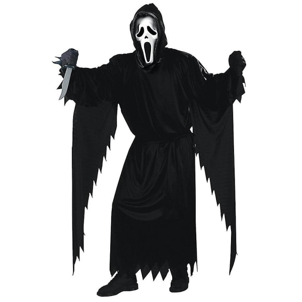 5-14 Years Children Halloween Scream Cosplay Costume Ghost Children's Fancy Dress With Mask 12-14 Years - Image 3