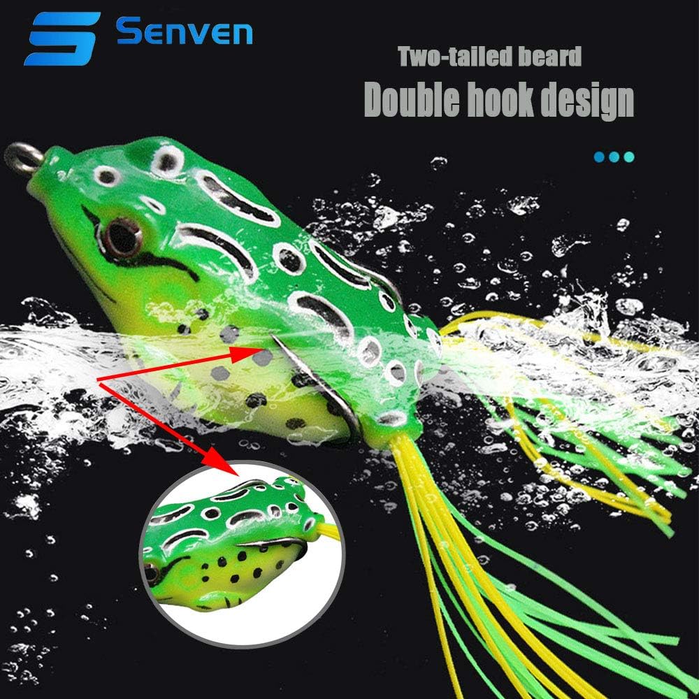 pcs Crank Frog Frog, Soft Fishing Lure 3D Eye Frog Lure and, ZQKLA_MGF - Image 4