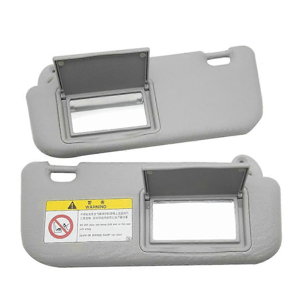 Car Visor for 2014 2015 2016 2017 74320-02B21 74310-02K91 with Mirror Car Accessories Gray - Image 3