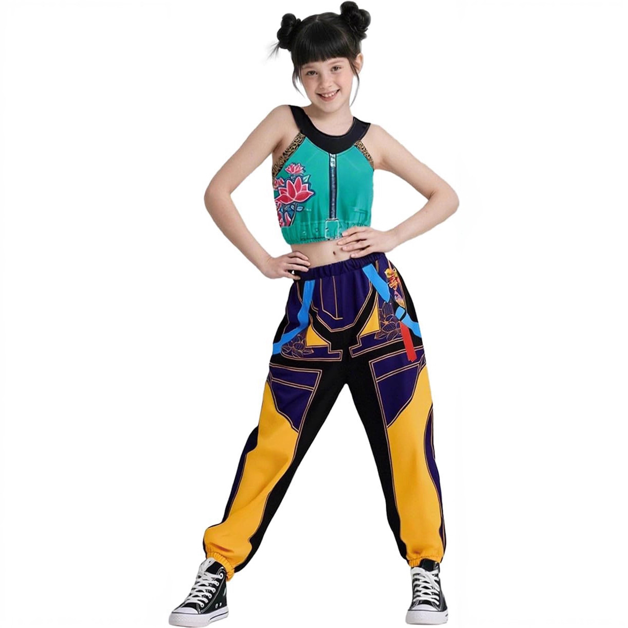 2025 Demon Hunter K-Pop Costume | Halloween Outfit Women Kids Cosplay No. 7 3-piece set_tfrf No. 7 3-piece set 130cm - Image 7