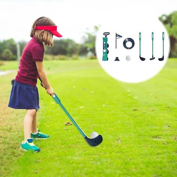 Set Kids Golf Toys Play Set with Golf Club 4 Balls Flag Practice Hole Putter Parent-Child Interaction Indoor Outdoor Golf Sports Toy Pi... - Image 3
