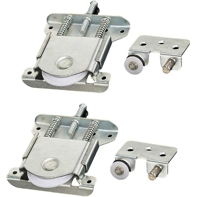 pcs Sliding Door Rollers, Sliding Door Parts for Wardrobe Door, Wheels, Rollers, Cabinet Rails, Sliding Cabinet Rollers, Load 20 kg - Image 1
