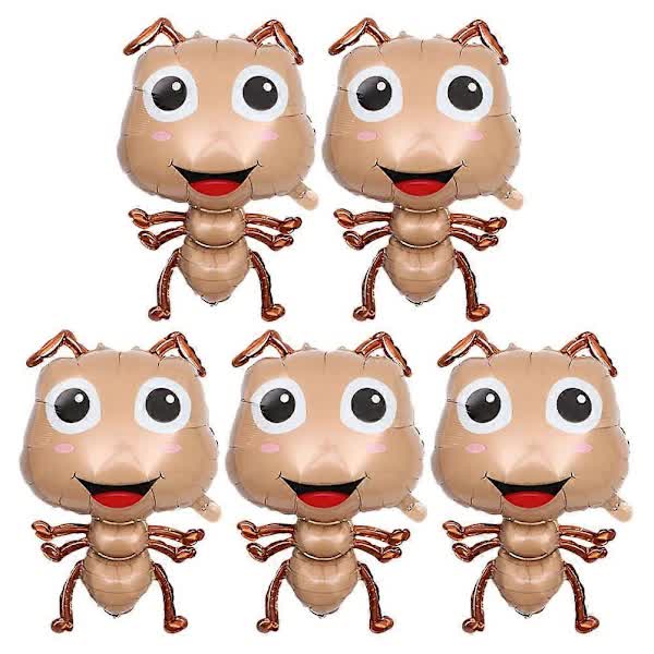 pcs Large Ant Balloons Animal Theme Balloons Ant Foil Balloons Cartoon Balloons Light Brown 75.00X48.00X4.00CM - Image 1