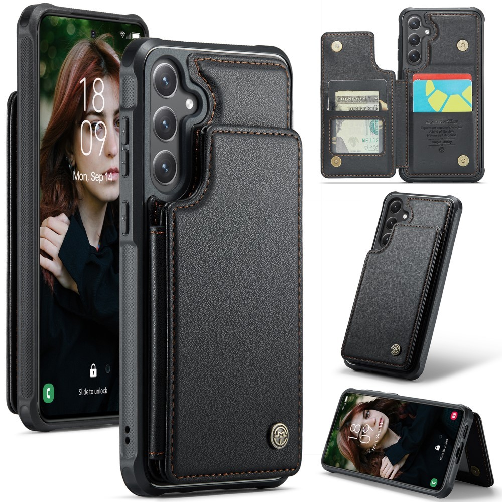 CASEME Samsung Galaxy S25 Case RFID Stand Black_OF 63 - Image 1